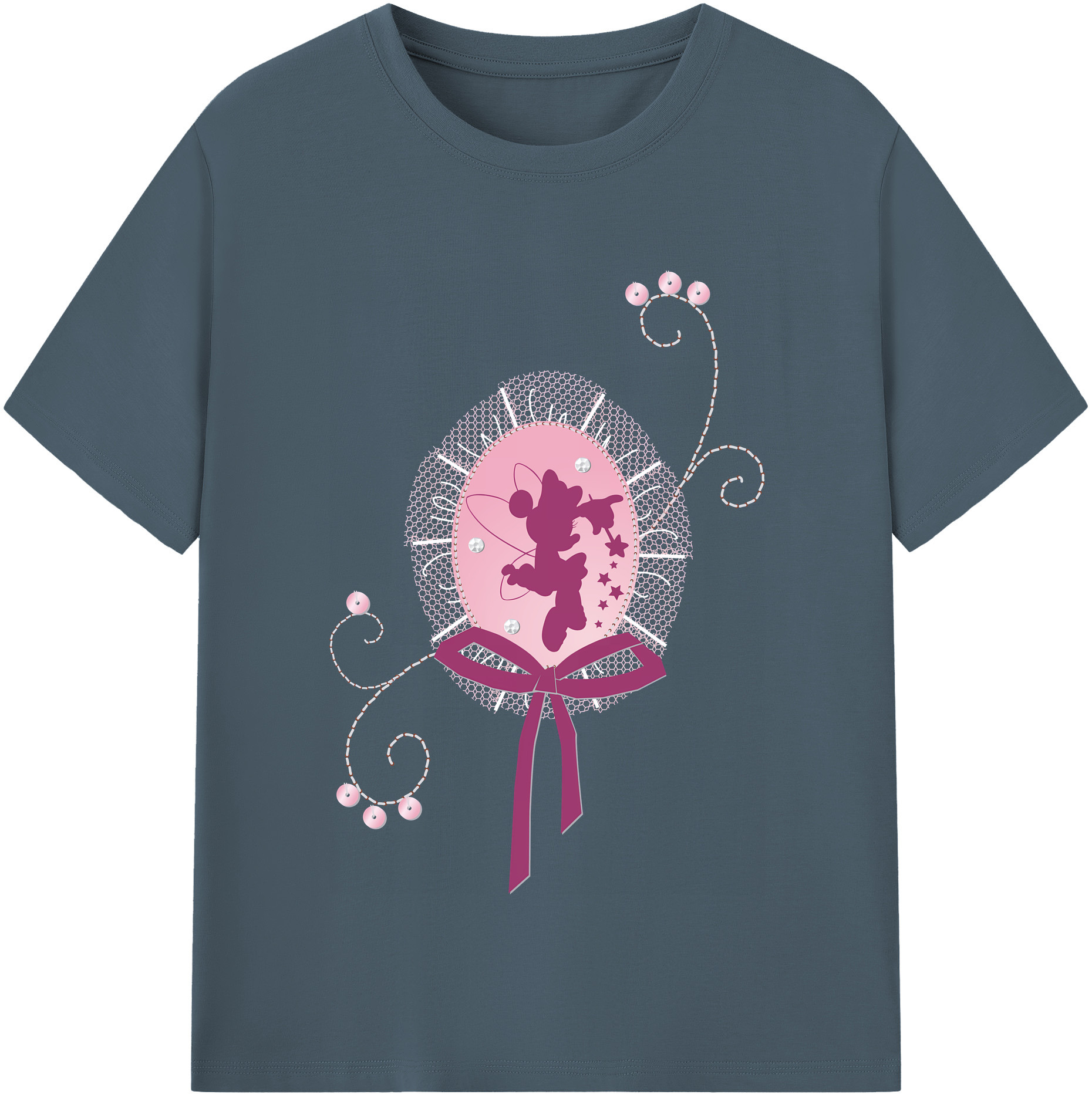 （画像用） ミッキーマウス Mickey Mouse 綿100％半袖Tシャツ（フロントプリント）